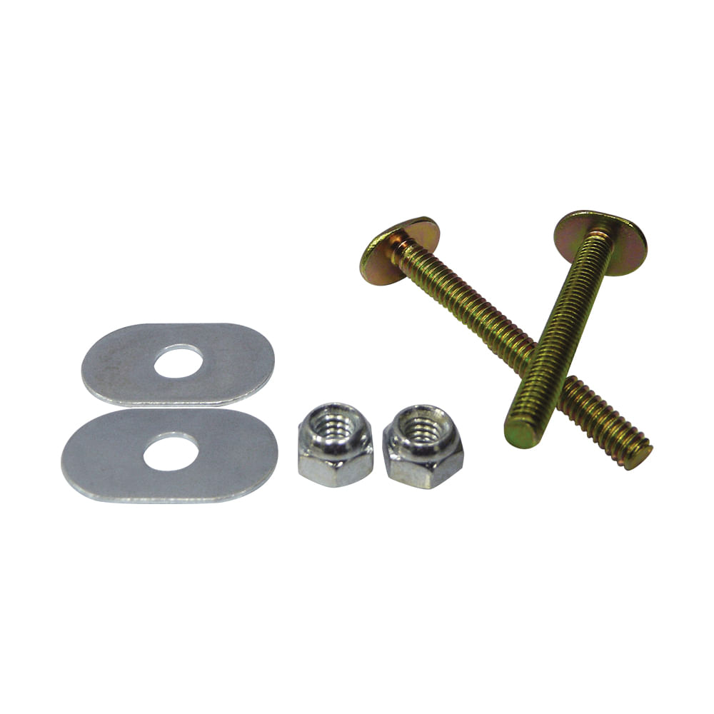 Tornillos traseros para inodoro (par) aquina. Metal. 7/16 x 1/4 2-1/4