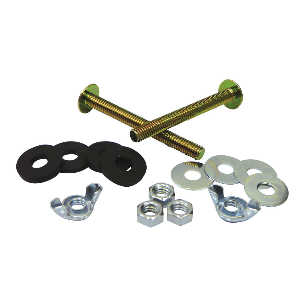 Tornillos de acoplar para inodoro (par) aquina. Metal. 5/16 x 3