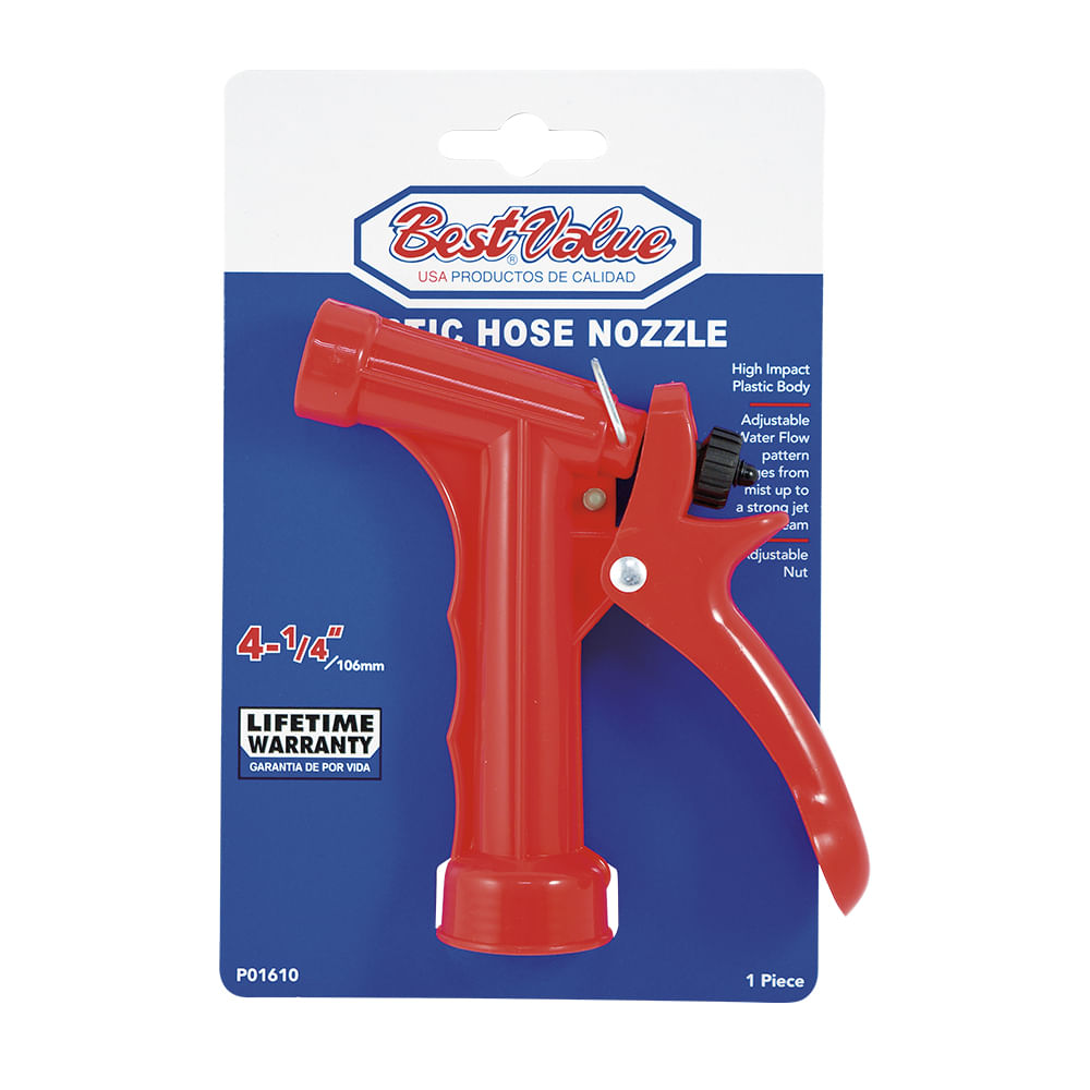 Pistola para manguera plastica. Rojo. 4-1/4 (106mm)