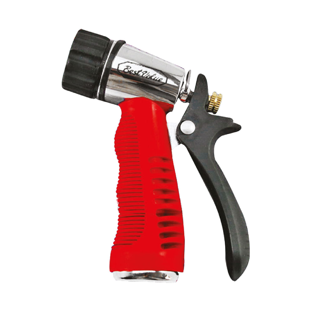 Pistola para manguera metal/caucho. Negro/ rojo. 4-1/2 (113mm)