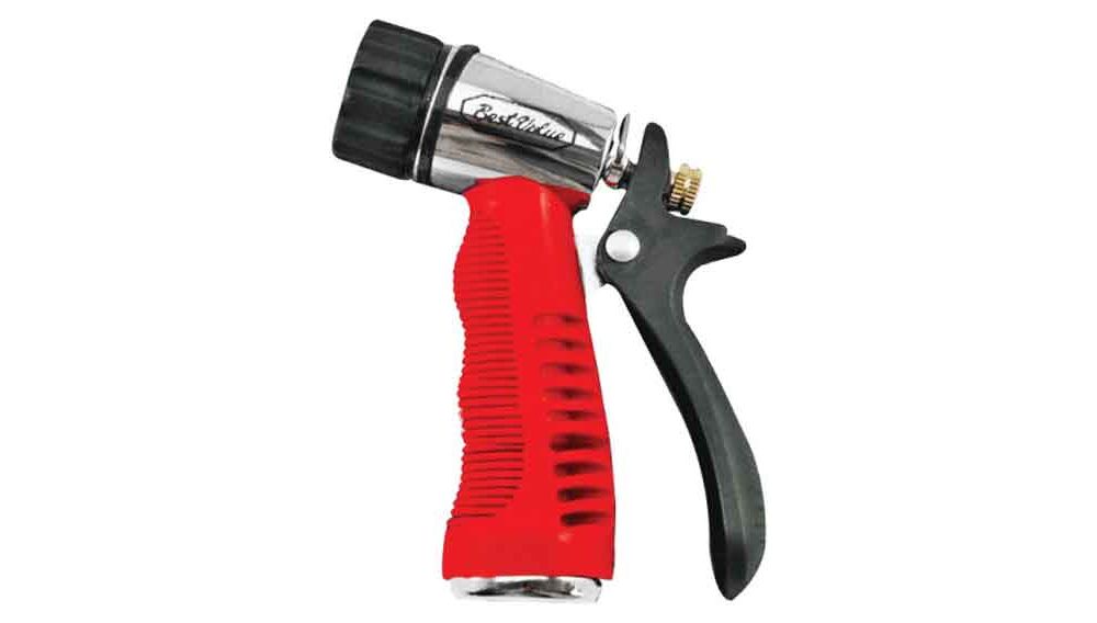 Pistola para manguera metal/caucho. Negro/ rojo. 4-1/2 (113mm)