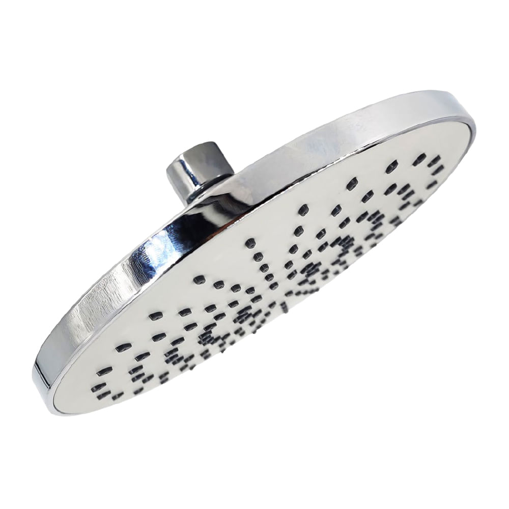 Ducha plastica redonda 8 aquina. Cromado.