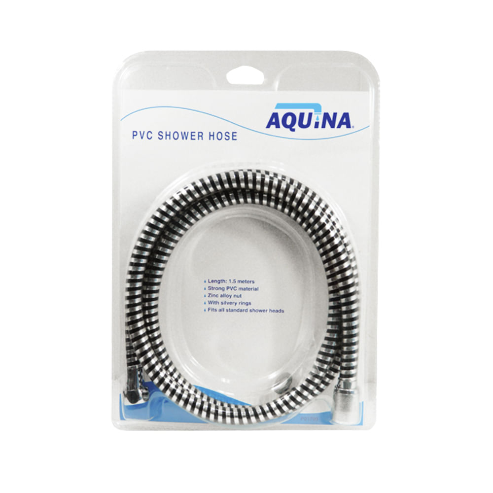 Manguera plastica para ducha 59 aquina. Cromado. 1. 5 m