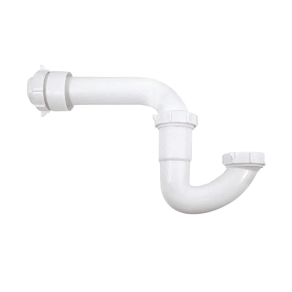 Trampa sencilla de pvc 1-1/2 aquina. Pvc.