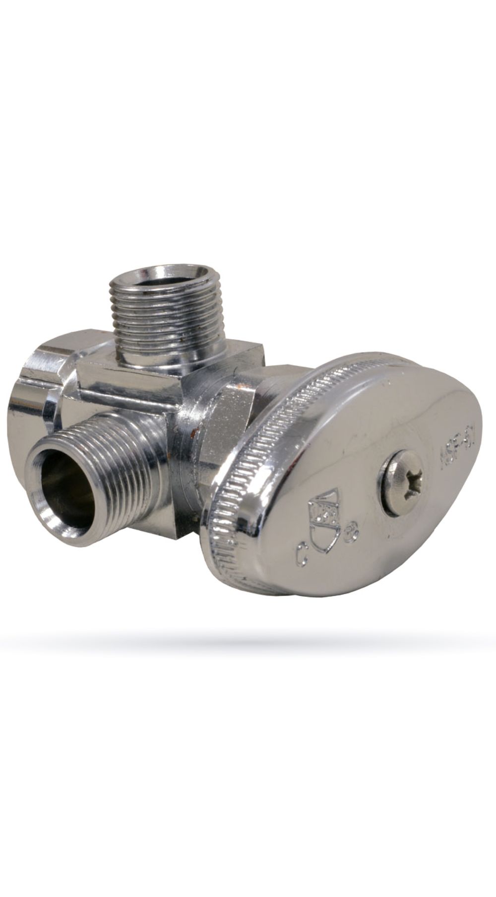 Llave de angulo doble 1/2 x 3/8 coflex