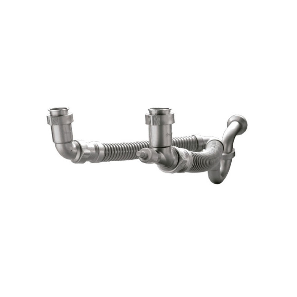 Trampa coflex para fregador flexible doble. Plastico. 1-1/2