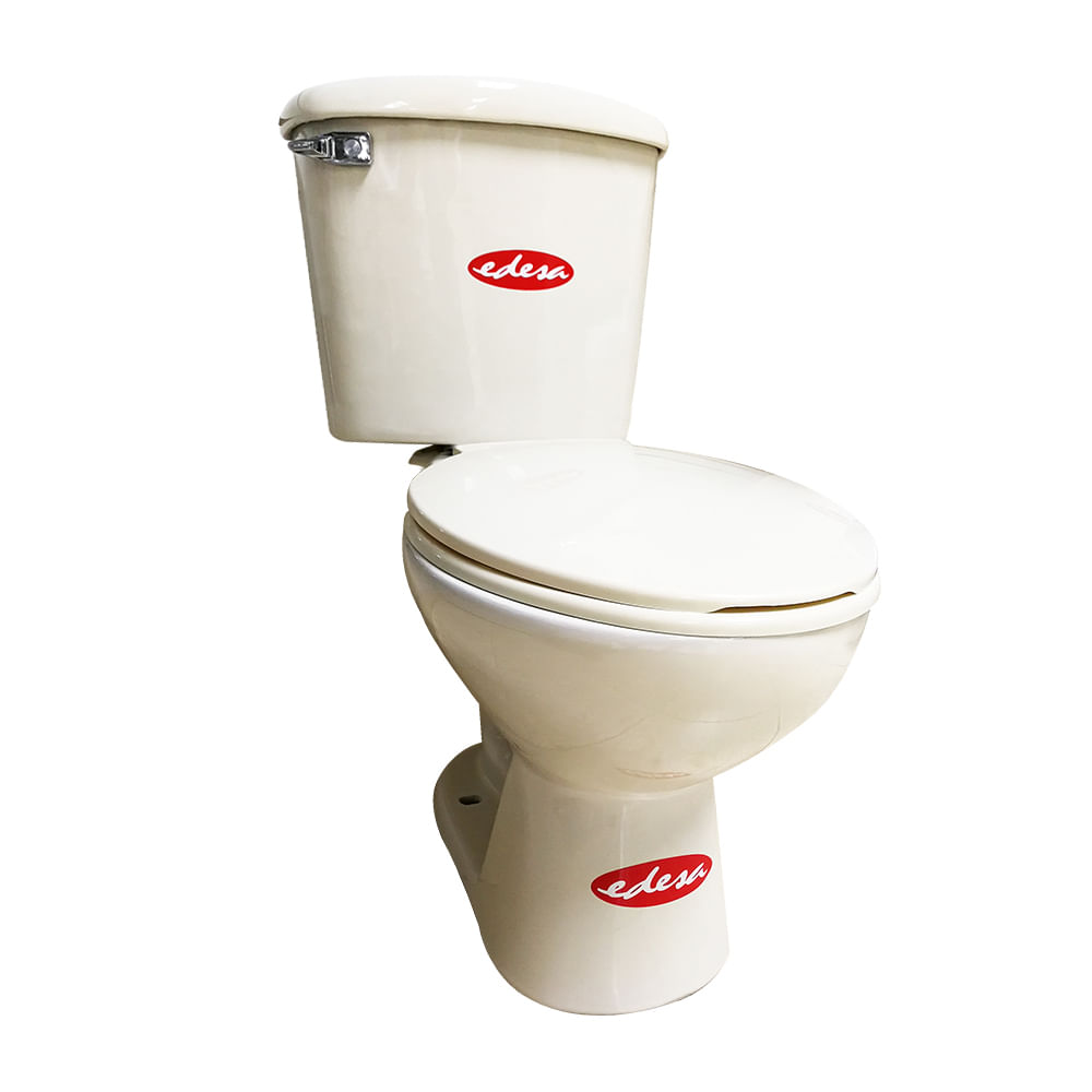 Inodoro crema con asiento/ferret. Tanque. Crema. 68 x 44. 1 74. 3 cm