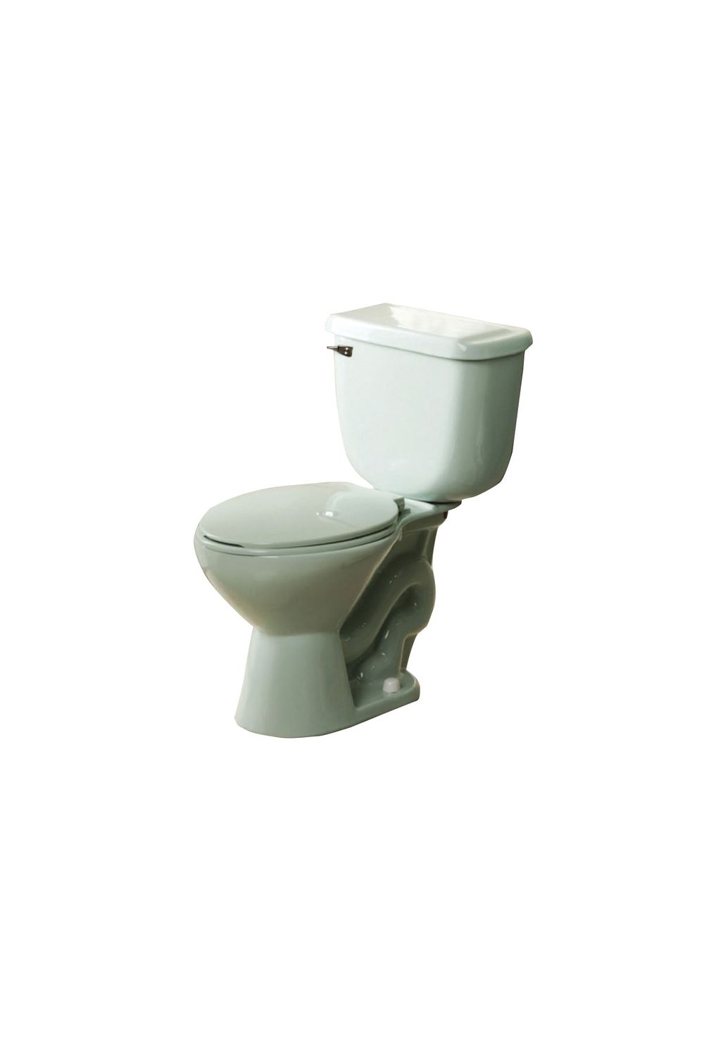 Inodoro verde con asiento/ferret. Tanque. Verde. 68 x 44. 1 74. 3 cm