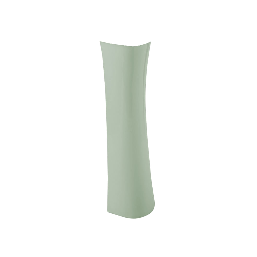 Pedestal verde para lavamano. Verde. 13 x 63. 50 cm
