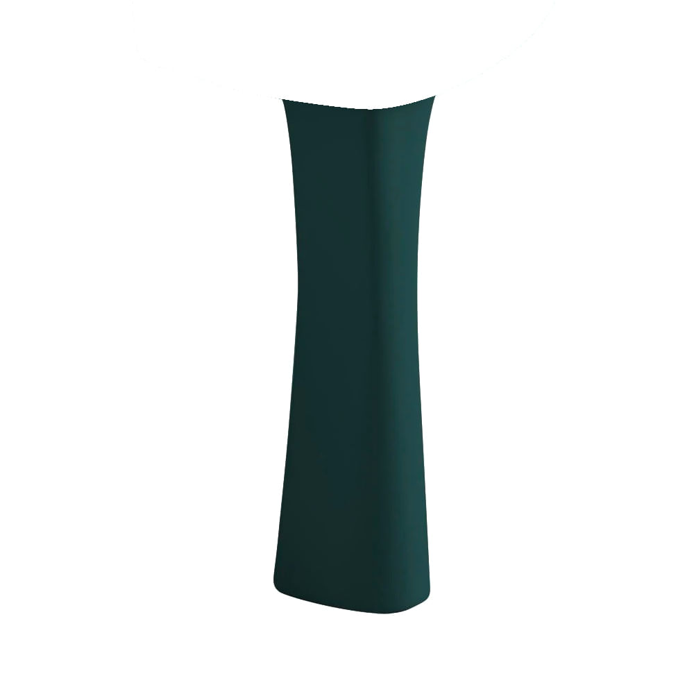 Pedestal verde teal para lavamano. Teal. 13 x 63. 5 cm