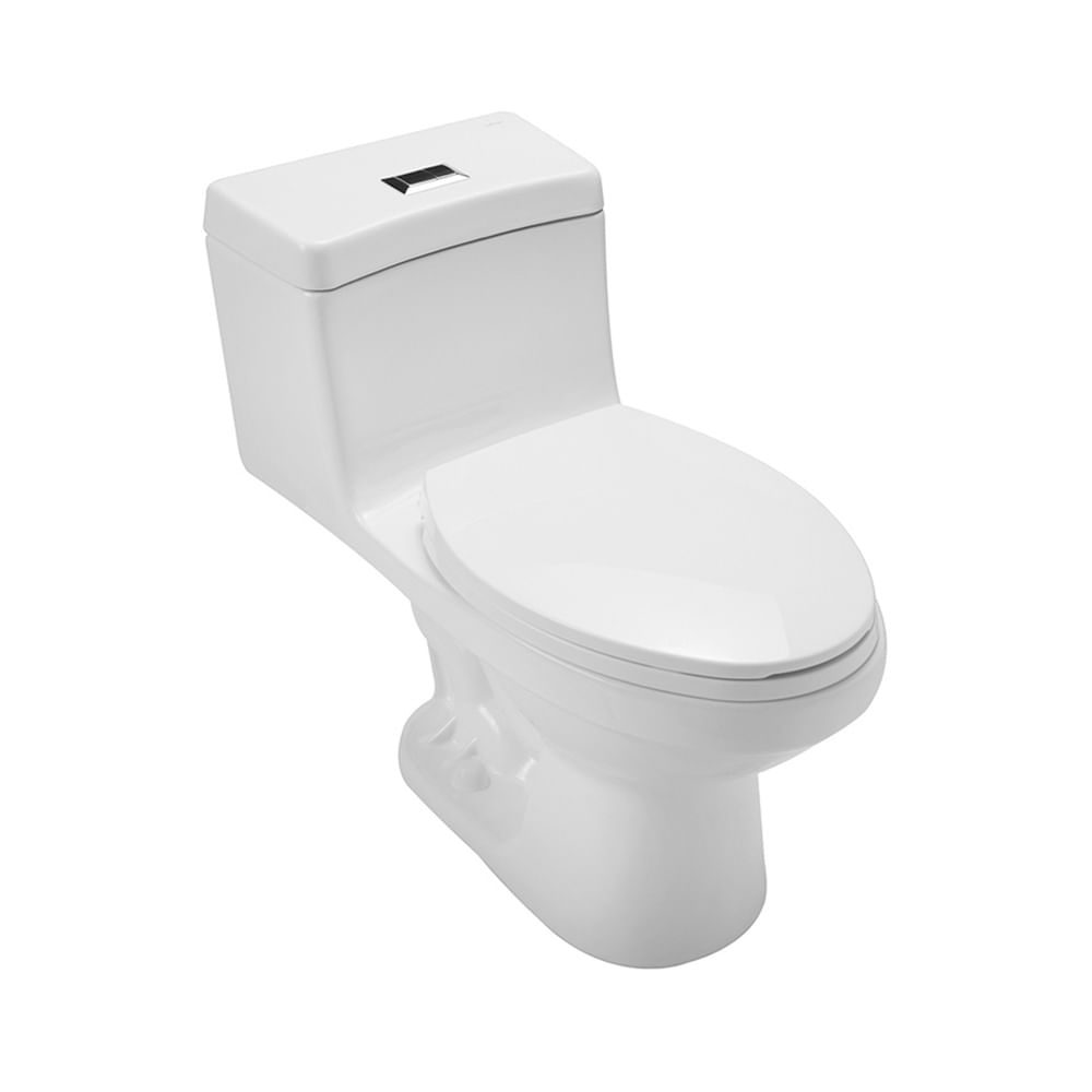 Inodoro one-piece oasis blanco elongado. Blanco. 75 x 38. 2 64. 8 cm