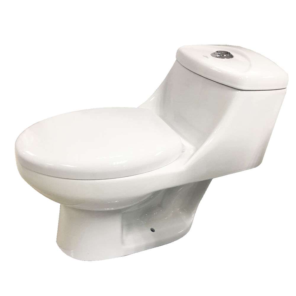 Inodoro one-piece ego pure blanco elongado briggs. Blanco. 76. 2 x 43 65 cm