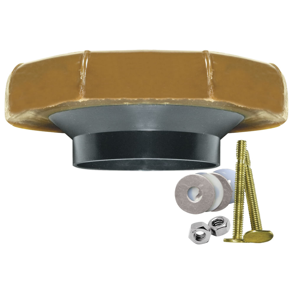 Aro de cera para inodoro. Cromo. 3 y 4