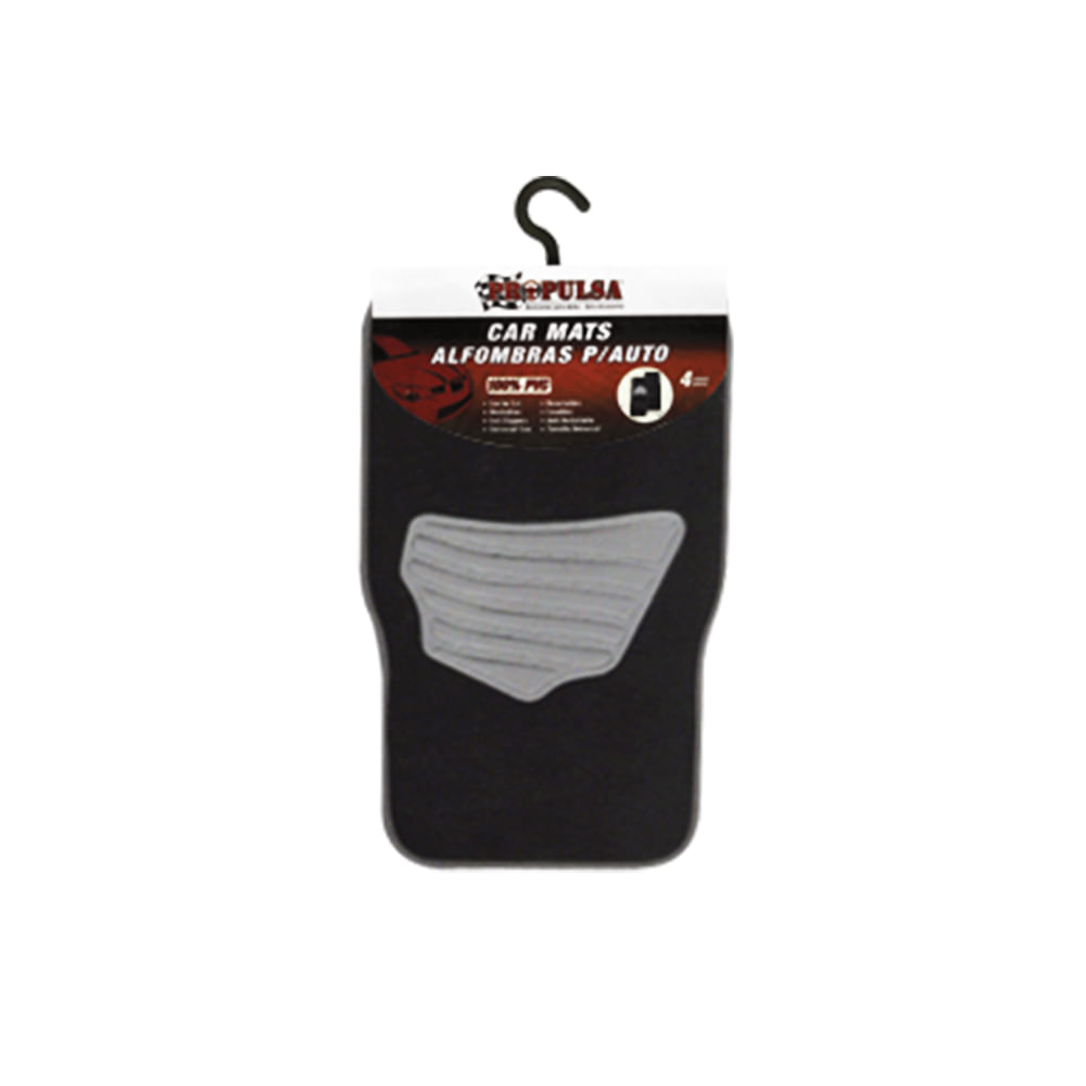Alfombra para carro negra (juego 4pcs). Negra. Juego 4 pcs