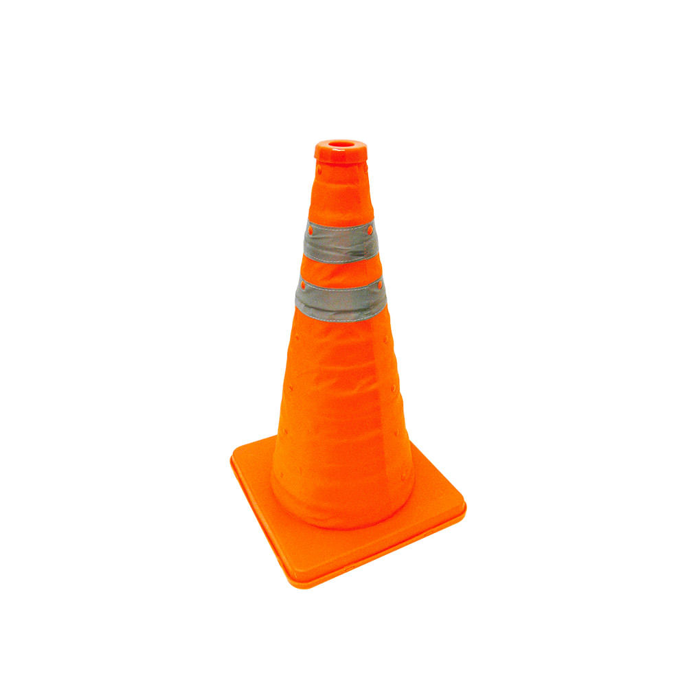 Cono naranja plegable propulsa. Naranja. 9-3/4 x9-3/4 x 1-1/2