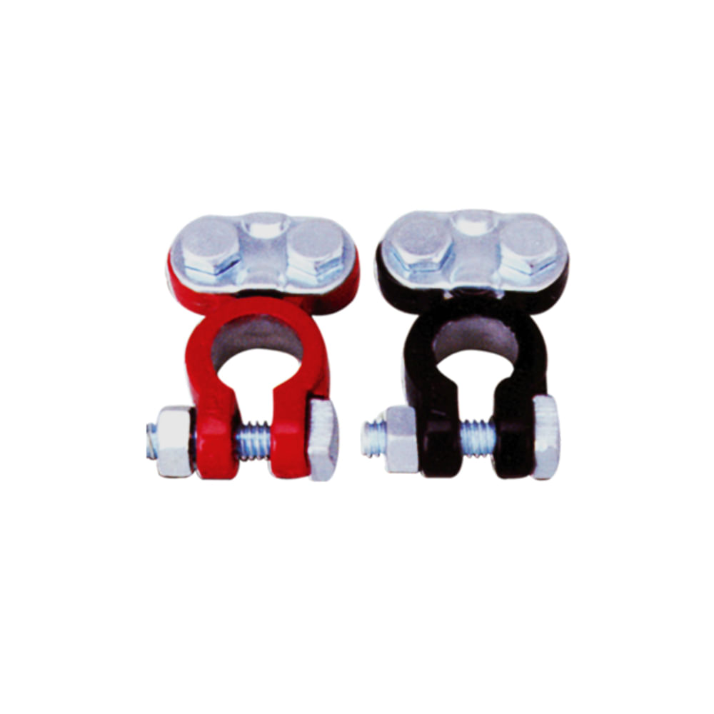 Terminal d/aluminio para bateria carro(par). Aluminio. 118g