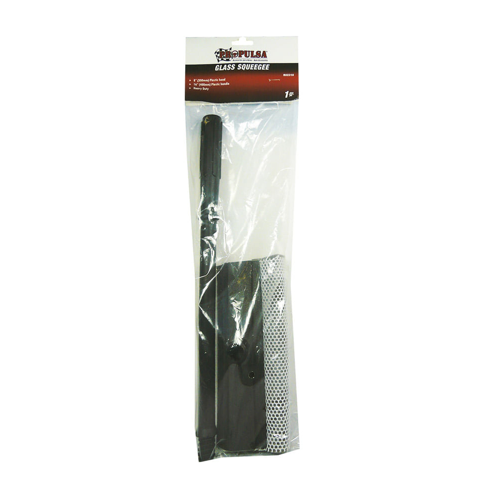 Limpiador de vidrio 16 mago plastico. Negro.